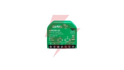 SUPLA Odbiornik dopuszkowy WI-FI 2-kanałowy dwukierunkowy miniaturowy mROW-02 SPL10000037