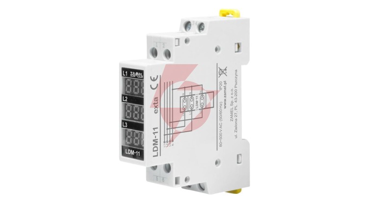 Modułowy wskaźnik napięcia 3-fazowy cyfrowy LDM-11 EXT10000316