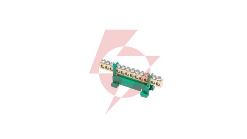 Listwa zaciskowa na szynę PE12 ochronna 12-torowa 16mm² 400V AC 63A zielona 81701005