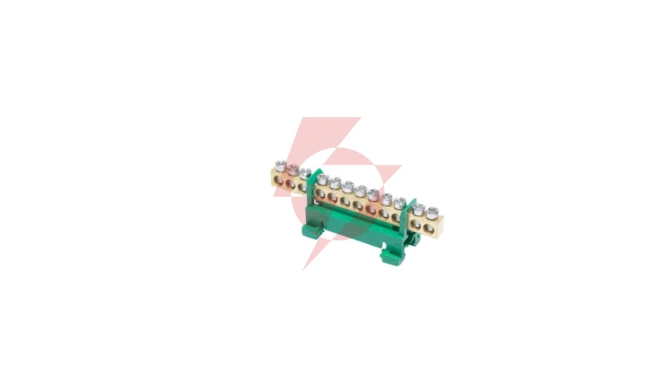 Listwa zaciskowa na szynę PE12 ochronna 12-torowa 16mm² 400V AC 63A zielona 81701005
