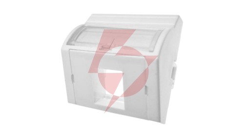 Adapter 45x45 1xRJ45 (wypukły kątowy) ALANTEC