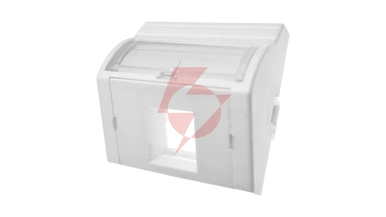 Adapter 45x45 1xRJ45 (wypukły kątowy) ALANTEC