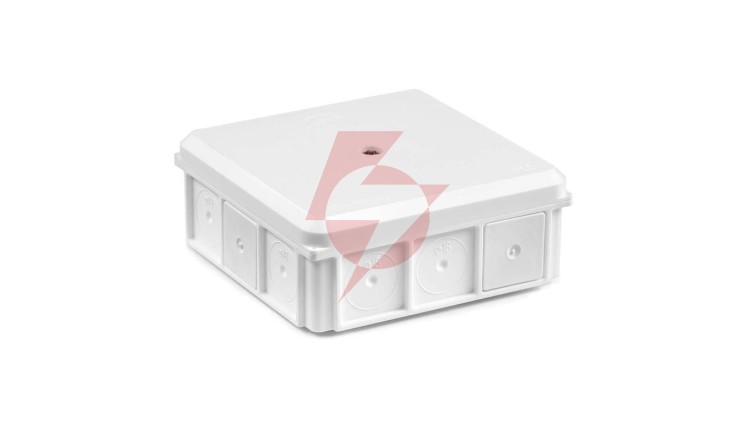 Puszka naścienna 90x37x90mm IP55 z dławnicami z wkrętem biała NSW90x90 35418706