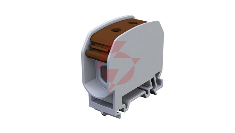 Złączka szynowa gwintowa 16mm² Al/Cu STB 16 (87110) SIMBLOCK brązowa 81000015