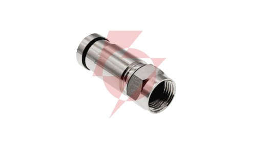 Złącze F kompresyjne RG6, średnica tulei wewnętrznej 4.80 mm (0,1) RGTec