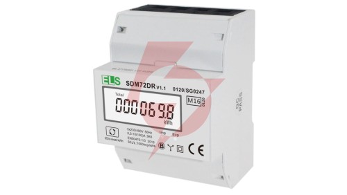 Licznik energii elektrycznej LCD 3-fazowy 100A 3x230/400V z resetem SDM72DR MID