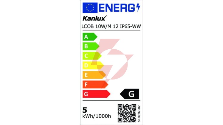 Taśma LED 12V LCOB 10W/M 12 IP65-WW 860lm/m 3000K Ra90 IP65 rolka 5mb 3 lata Gwarancji 37232