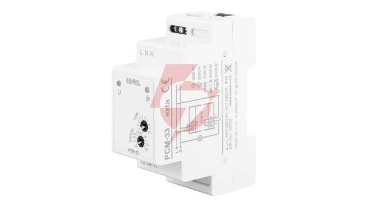 Przekaźnik czasowy przełączany w zerze praca naprzemienna 230V AC PCM-33 EXT10000307