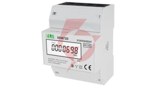 Licznik energii elektrycznej LCD 3-fazowy 100A 3x230/400V SDM72D MID