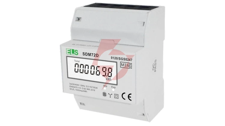 Licznik energii elektrycznej LCD 3-fazowy 100A 3x230/400V SDM72D MID