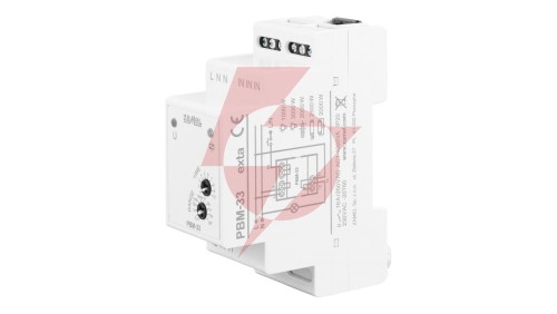 Przekaźnik bistabilny (impulsowy) przełączany w zerze funkcja ograniczenia czasowego 230V AC PBM-33 EXT10000310