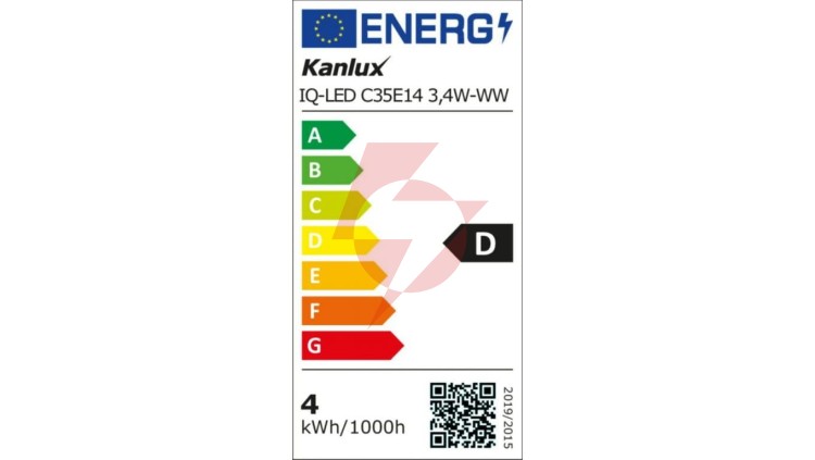 Żarówka LED E14 IQ-LED C35E14 3,4W-WW 470lm 2700K barwa ciepła Ra90 3 lata Gwarancji świeczka 36682