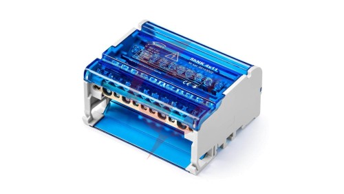Czterobiegunowy modułowy blok rozdzielczy 4x(7x6mm2 2x25mm2 2x35mm2) na szynę TS35 ShNK 4x11 85143002