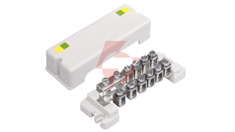 Szyna wyrównawcza do wyrównania potencjału 10x4-35mm2, 1x 30x4mm bednarka SWP-G1 A14-6108