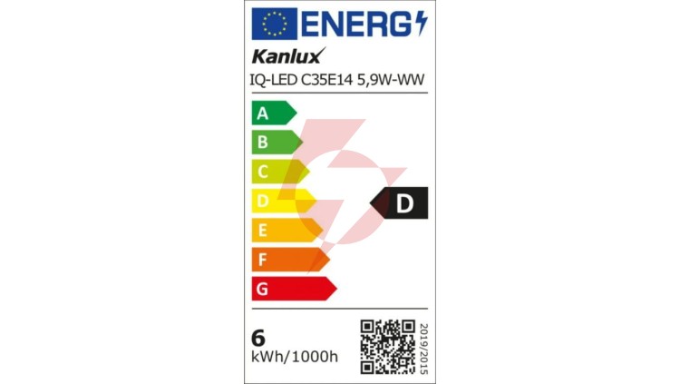 Żarówka LED E14 IQ-LED C35E14 5,9W-WW 806lm 2700K barwa ciepła Ra90 3 lata Gwarancji świeczka 36685