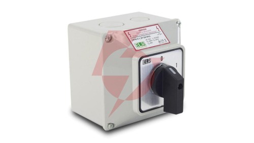 Łącznik krzywkowy 0-1 16A 3P w obudowie IP65 / LW16 0-1 3P OB