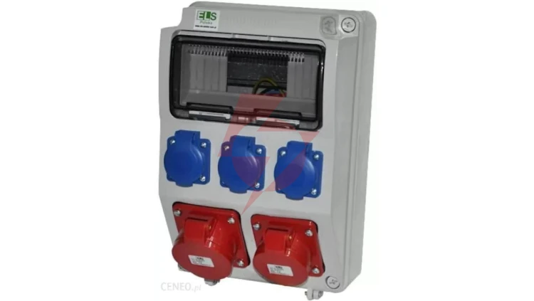Zestaw zasilający PRYMA 9D skośna 32A/5P + 16A/5P + 3x230V IP44 E930011530