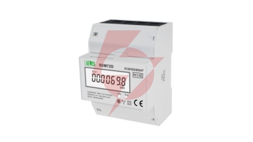 Licznik energii elektrycznej wskaźnik LCD 3-fazowy 100A 4-modułowy SDM72D
