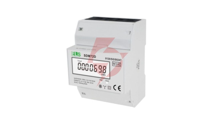 Licznik energii elektrycznej wskaźnik LCD 3-fazowy 100A 4-modułowy SDM72D
