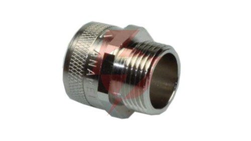 Dławik ANACONDA STRAIGHT FIXED FITTING IP54 PG48 MALE FOR FCD/FCE 50, NICKELPL. BRASS 2602480