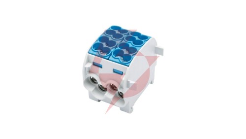 Blok rozdzielczy-odgałęźny Al/Cu SCB 25-2 (80120) SIMBLOCK jednobiegunowy 2x25mm2 niebieski 81505003