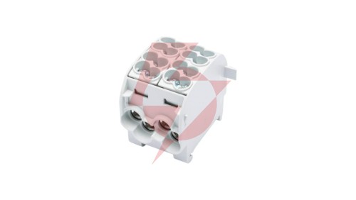 Blok rozdzielczy-odgałęźny Al/Cu SCB 25-2 (80120) SIMBLOCK jednobiegunowy 2x25mm2 szary 81505002