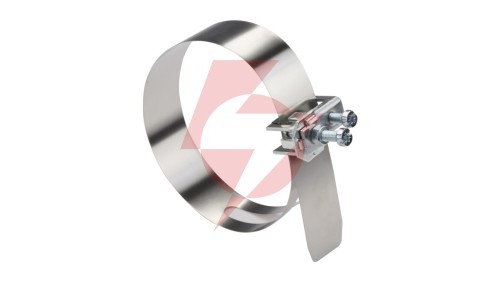 Opaska uziemiająca zakres rur fi 60-120 mm (2...4) stal kwasoodporna A14-5420