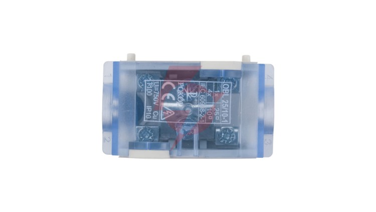 Odgałęźnik instalacyjny 1P OBL 25/10-1 1x25mm2/4x10mm2 szary-niebieski A13-6018