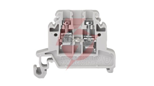 Złączka szynowa 2-przewodowa 2,5 mm2 szary ZG-G2,5 A11-8108