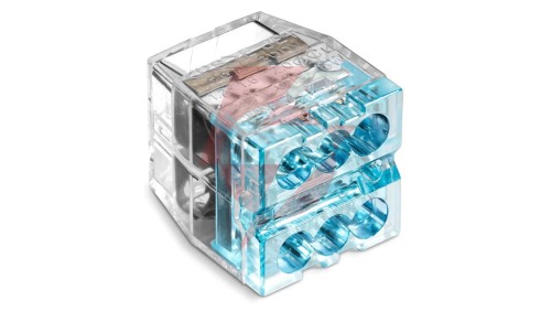 Szybkozłączka SCP6 IDEALNA wtykowa do drutów i wielodrutów 6-torowa 4mm² 24A 450V 88000003S /50szt./