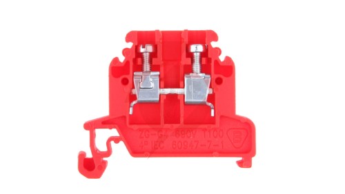 Złączka szynowa 2-przewodowa 4 mm2 czerwony ZG-G4 A11-8207