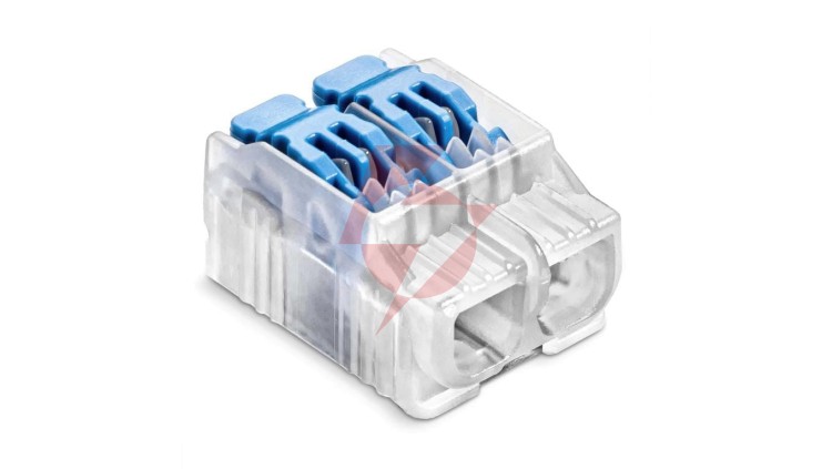 Szybkozłączka SCL2 IDEALNA z dźwignią do linek i drutów 2-torowa 4mm² 32A 450V 88000303S /40szt./