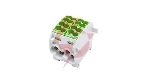 Blok rozdzielczy-odgałęźny Al/Cu SCB 25-2 (80120) SIMBLOCK jednobiegunowy 2x25mm2 zielony 81505005