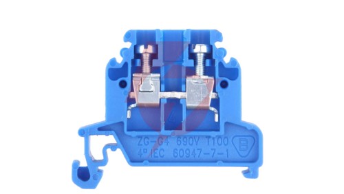 Złączka szynowa 2-przewodowa 4 mm2 niebieski ZG-G4 A11-8206