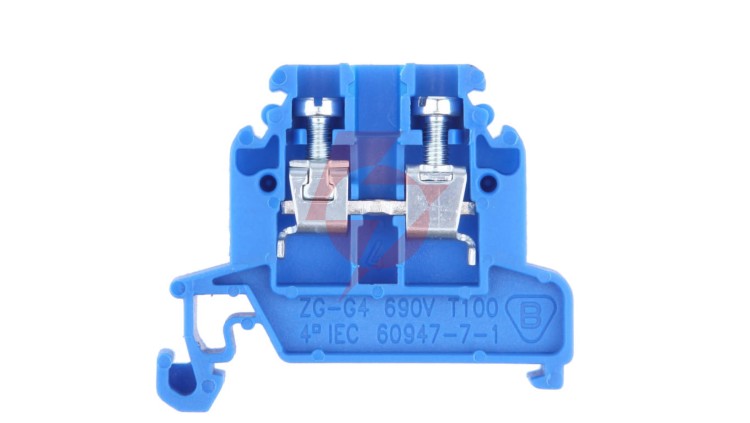 Złączka szynowa 2-przewodowa 4 mm2 niebieski ZG-G4 A11-8206