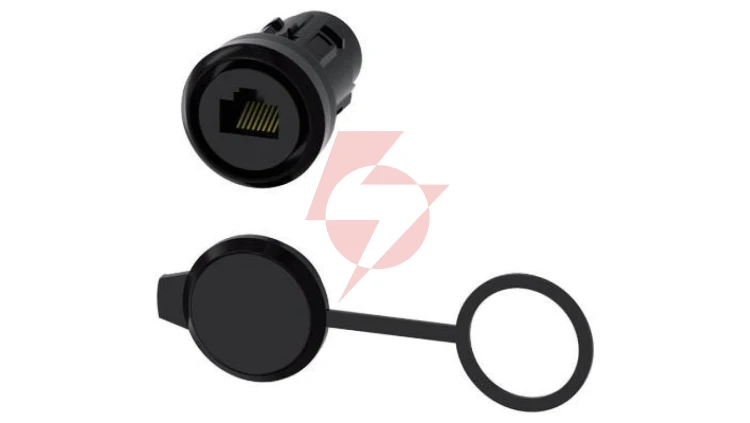 Gniazdo RJ45 Cat.6 do otworu 22mm tworzywo z zaślepką IP65 SIRIUS ACT 3SU1900-0GB10-0AA0