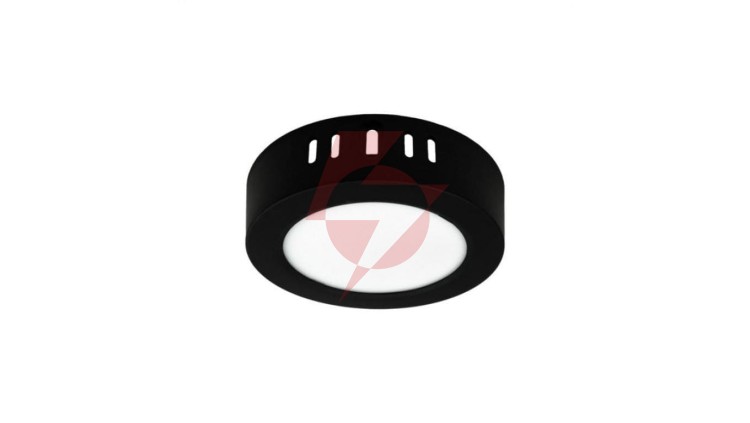 Oprawa downlight N/T okrąg 6W 660lm 4000K IP20 czarny DL-1 EC20471