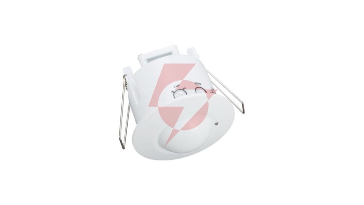 Mikrofalowy czujnik ruchu podtynkowy IP20 360 st. 600W zasięg 8m biały CM-3B