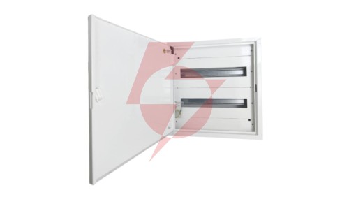 Rozdzielnica natynkowa metalowa 36 modułowa 2x18 436x455x130 RAL9003 P30 MN36/2/18