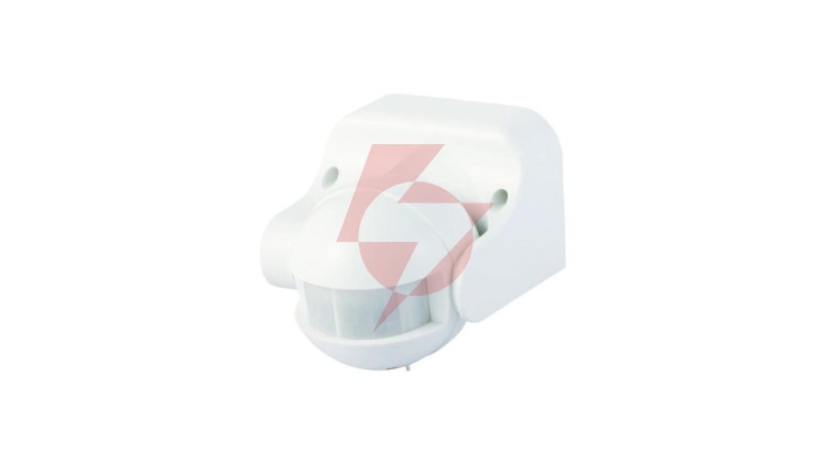 Czujnik ruchu PIR IP44 180 st. 300W zasięg 12m biały CP-2B