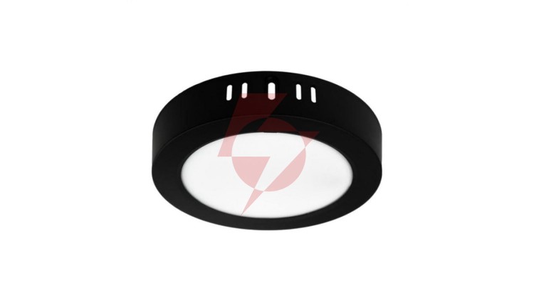 Oprawa downlight N/T okrąg 12W 1200lm 4000K IP20 czarny DL-1 EC20472