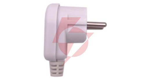 Wtyczka kątowa 2P+Z unischuko IP20 250V~ 16 A biała 24030