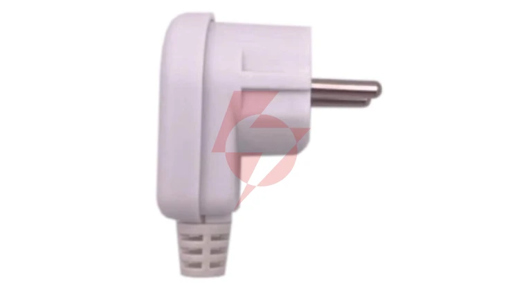 Wtyczka kątowa 2P+Z unischuko IP20 250V~ 16 A biała 24030