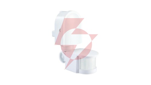 Czujnik ruchu PIR IP44 180 st. 300W zasięg 12m biały CP-3B