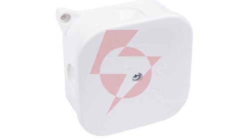 Puszka n/t hermetyczna pusta 85x85x40mm IP42 bez wkładu biała PO 75p 83011006