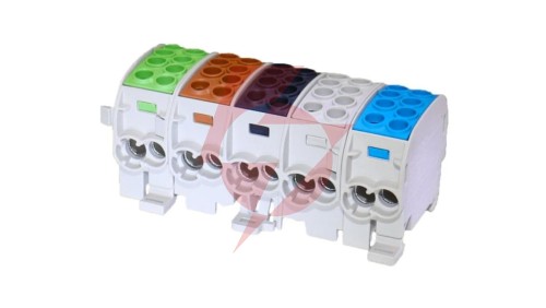 Blok rozdzielczy-odgałęźny Al/Cu SCB 35-5X (80250) SIMBLOCK pięciobiegunowy 35mm2 zie/brą/cza/sza/nie 81507030