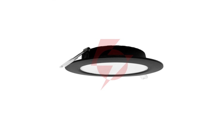 Oprawa downlight P/T okrąg 12W 1200lm 4000K IP20 czarny DL-1 EC20464