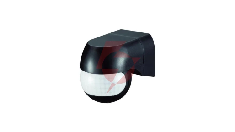 Czujnik ruchu PIR IP44 180 st. 400W zasięg 12m czarny CP-4C
