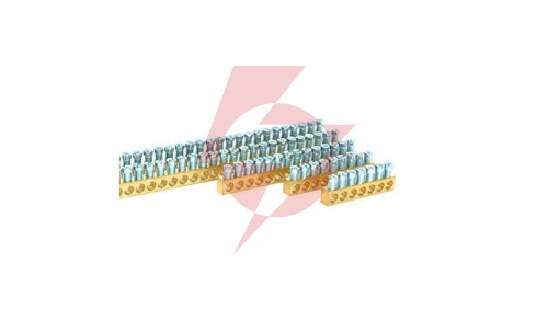 Listwa zaciskowa mosiężna BB111, 111 - torów, 1,5-25mm2, 100A, 1m MAD0111E21