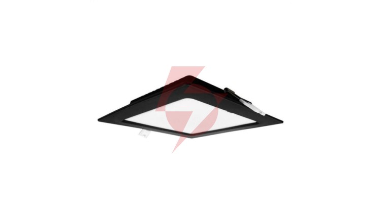 Oprawa downlight P/T kwadrat 12W 1200lm 4000K IP20 czarny DL-1 EC20468
